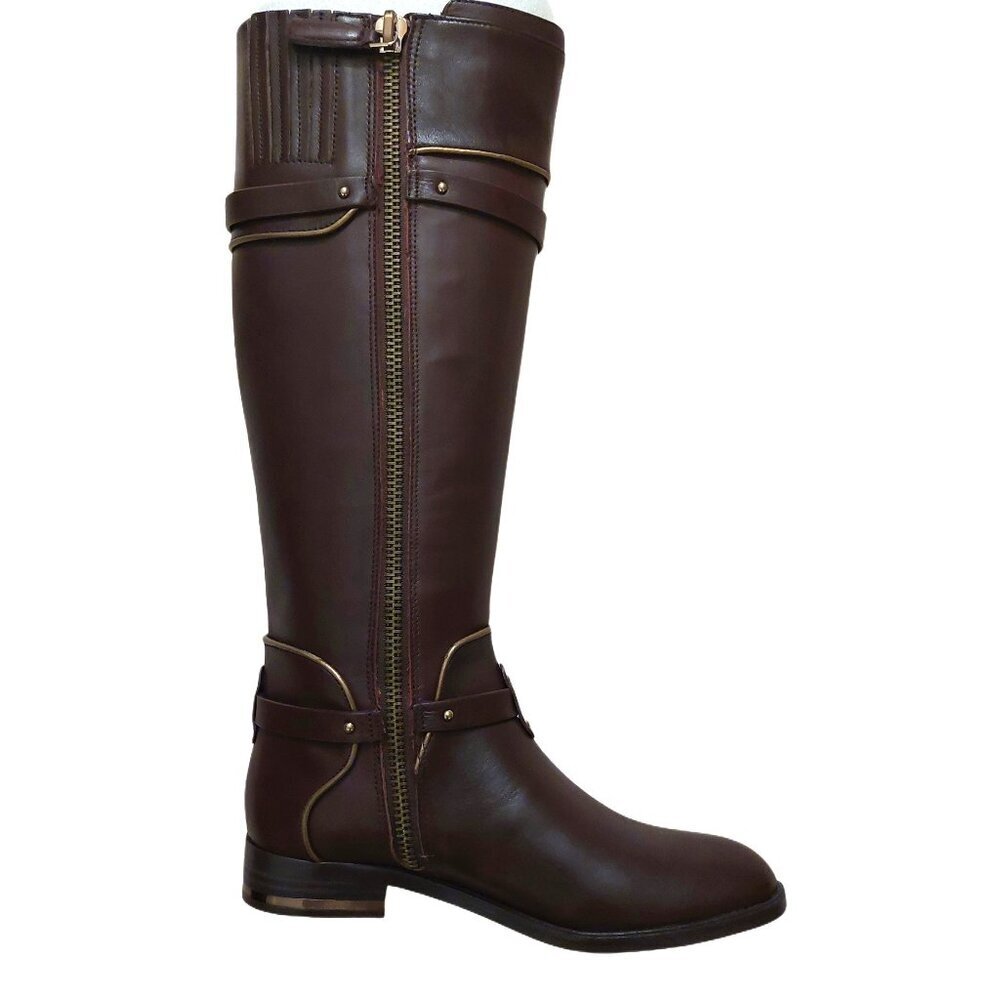 BCBGMAXAZARIA Brown Calf Leather Riding Boots Retail $398 Size 6 - Picture 6 of 12